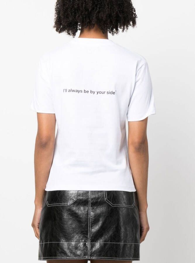 MSGM T-shirt met print Wit