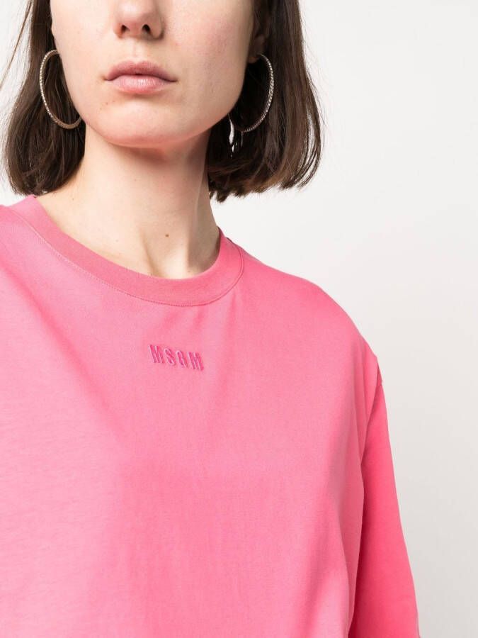MSGM T-shirt met ruche Roze