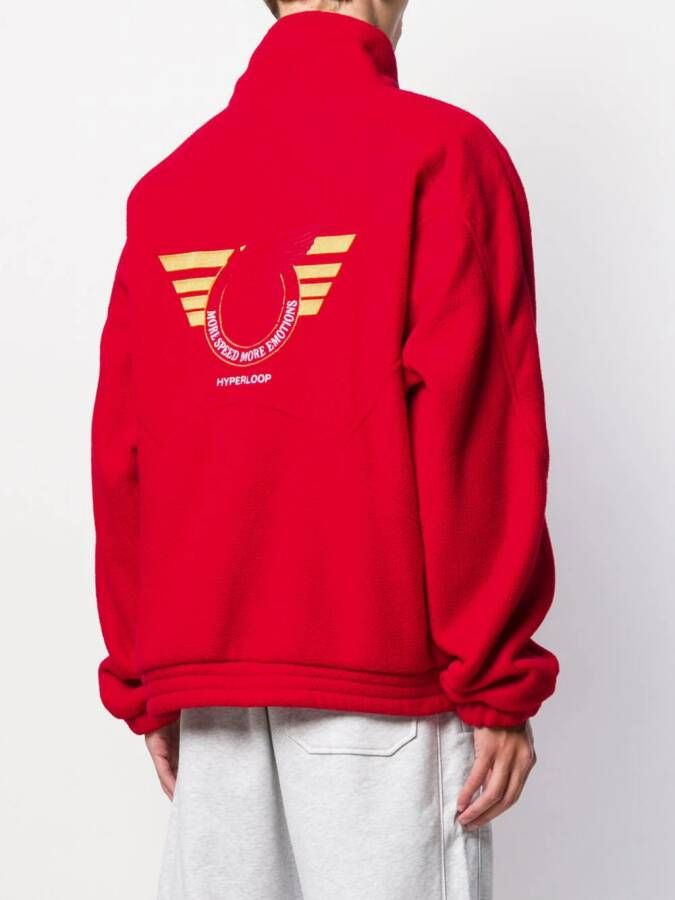 MSGM Fleece trui Rood