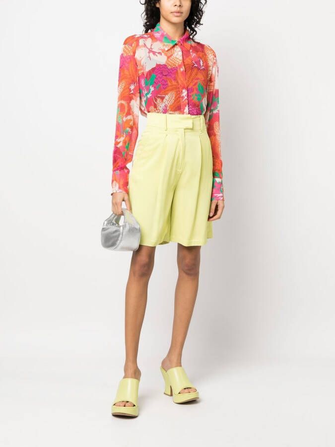 MSGM Blouse met bloemenprint Oranje