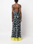 MSGM Maxi-jurk met bloemenprint Zwart - Thumbnail 4