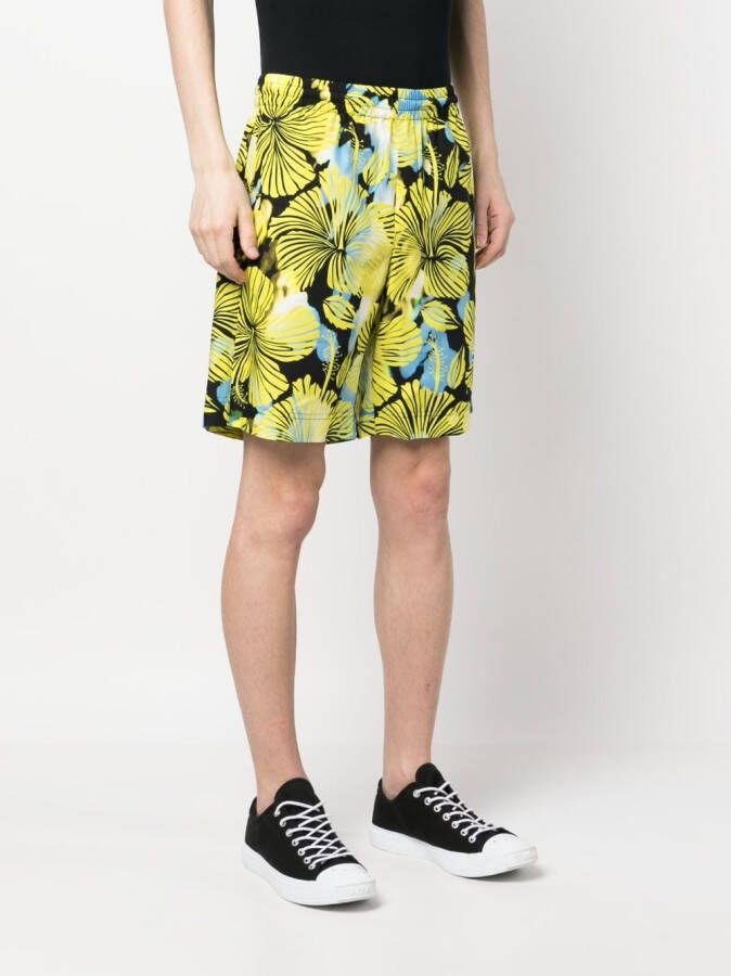 MSGM Trainingsshorts met bloemenprint Zwart