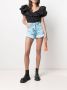 MSGM Gerafelde shorts Blauw - Thumbnail 2