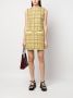 MSGM Geruite mini-jurk Geel - Thumbnail 2