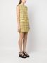 MSGM Geruite mini-jurk Geel - Thumbnail 3