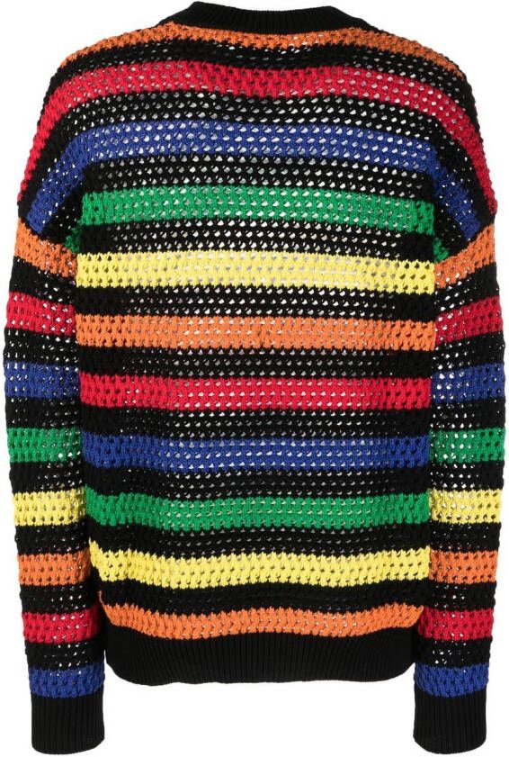 MSGM Gestreepte trui Zwart
