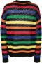 MSGM Gestreepte trui Zwart - Thumbnail 2