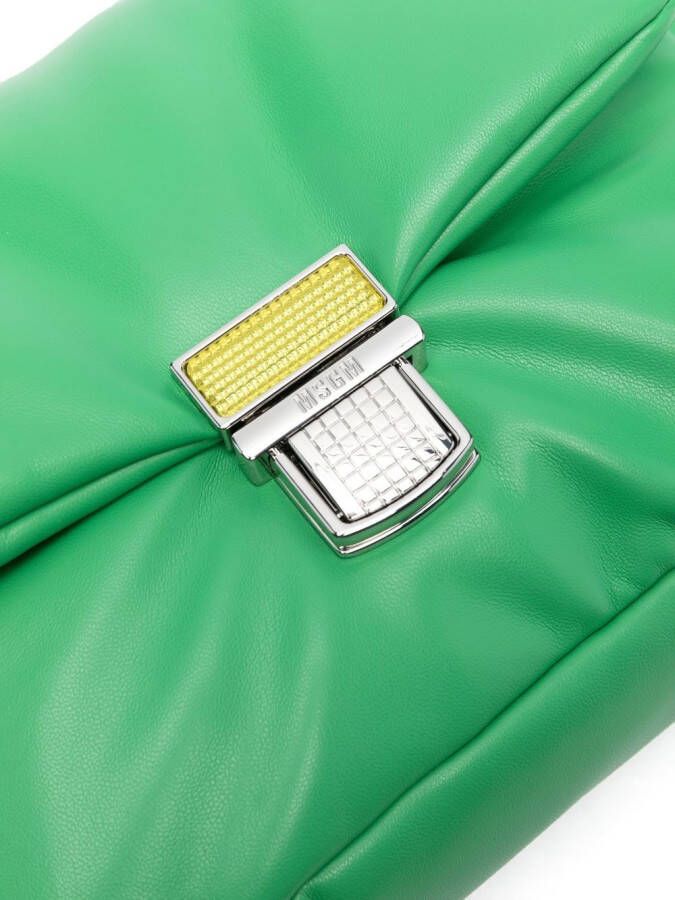 MSGM Gewatteerde tas Groen