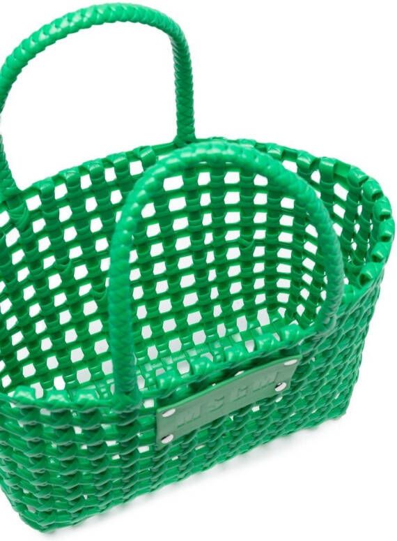 MSGM Geweven shopper Groen