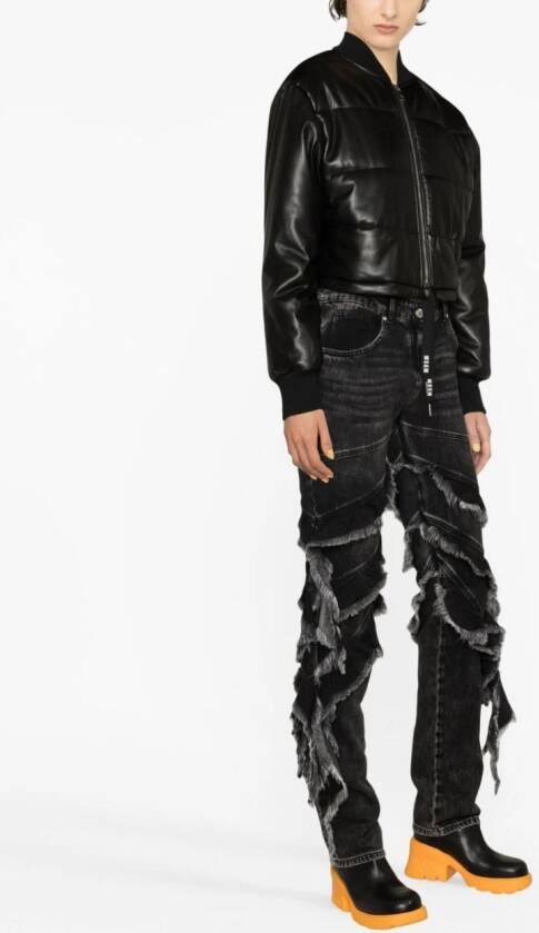 MSGM Glanzend donsjack Zwart