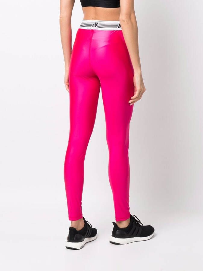 MSGM Glanzende legging Roze