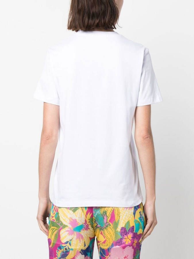 MSGM T-shirt met grafische print Wit