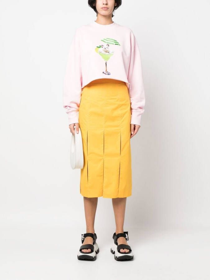 MSGM Cropped sweater Roze