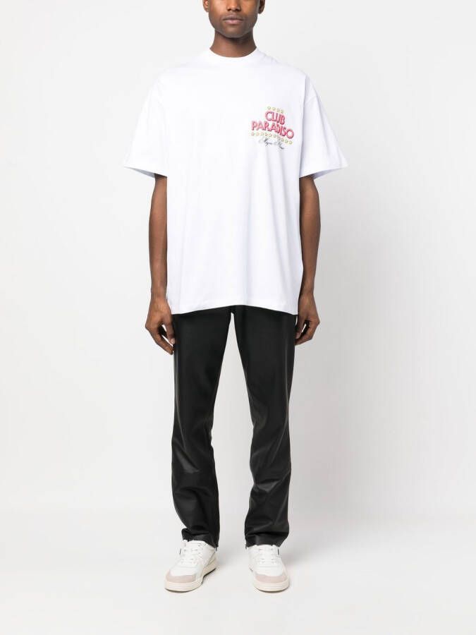 MSGM T-shirt met grafische print Wit
