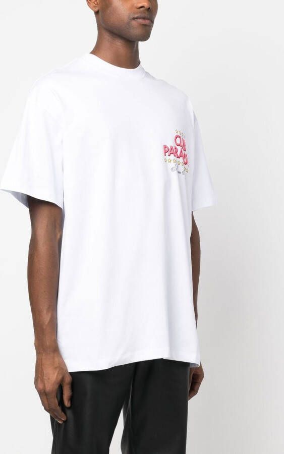 MSGM T-shirt met grafische print Wit