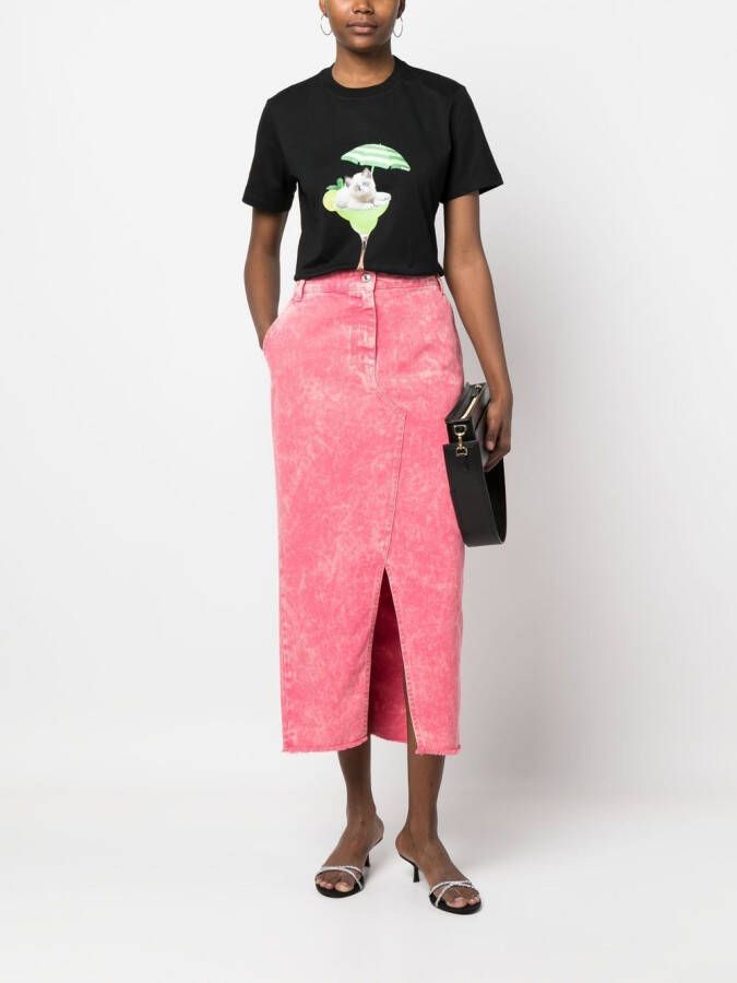 MSGM T-shirt met print Zwart