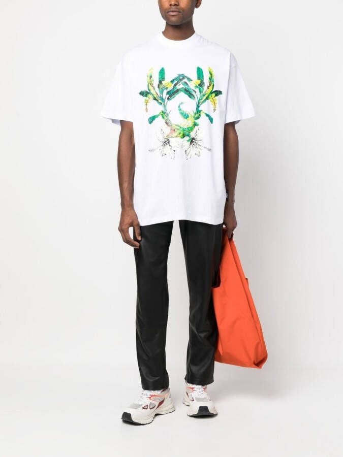 MSGM T-shirt met grafische print Wit
