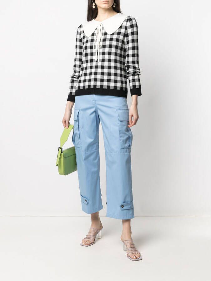 MSGM High waist broek Blauw