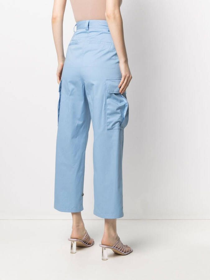 MSGM High waist broek Blauw