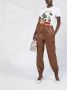 MSGM High waist broek Bruin - Thumbnail 2