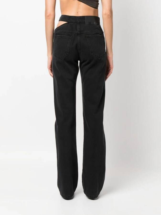 MSGM High waist jeans Zwart