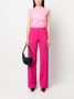 MSGM Broek met wijde pijpen Roze - Thumbnail 2