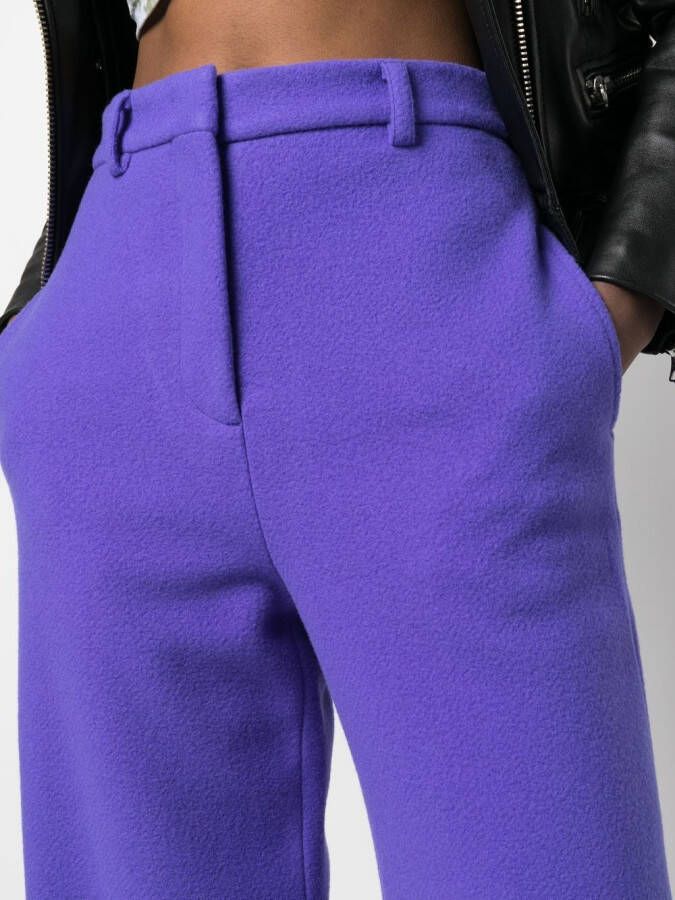 MSGM High waist pantalon Paars