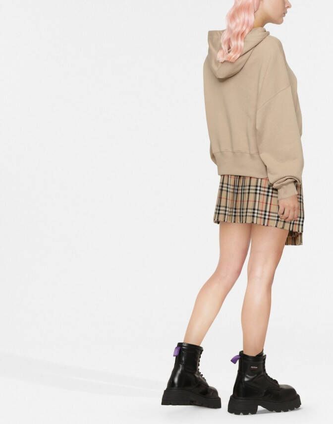 MSGM Hoodie met logoprint Beige