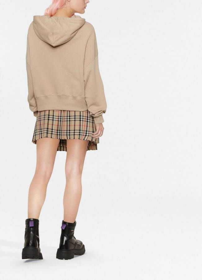 MSGM Hoodie met logoprint Beige