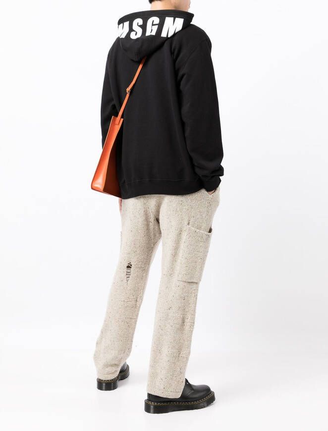 MSGM Hoodie met logoprint Zwart