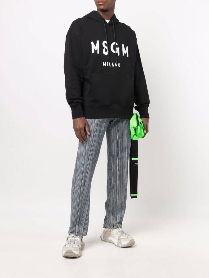 MSGM Hoodie met logoprint Zwart