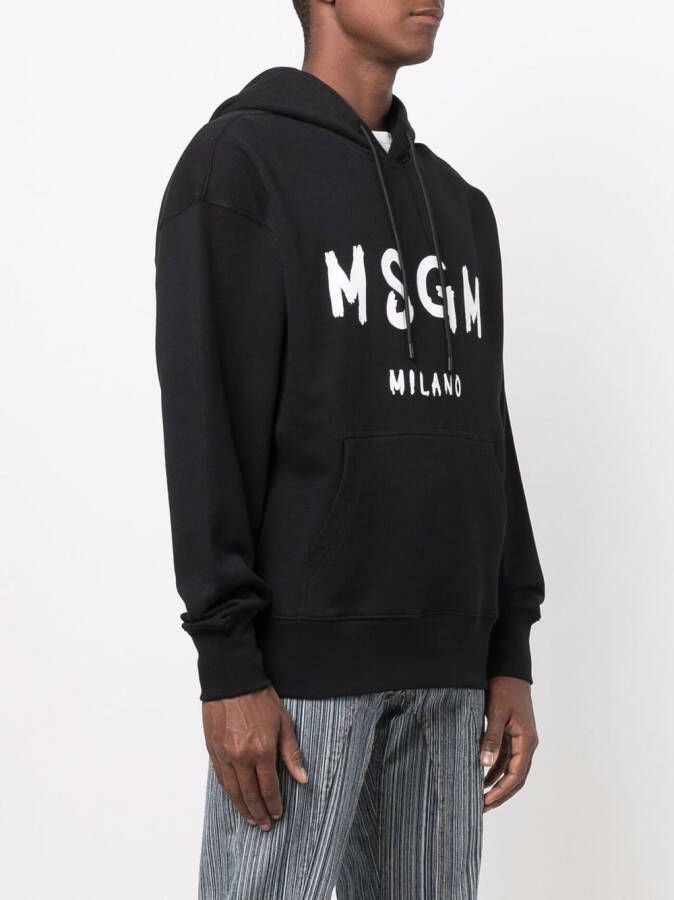 MSGM Hoodie met logoprint Zwart