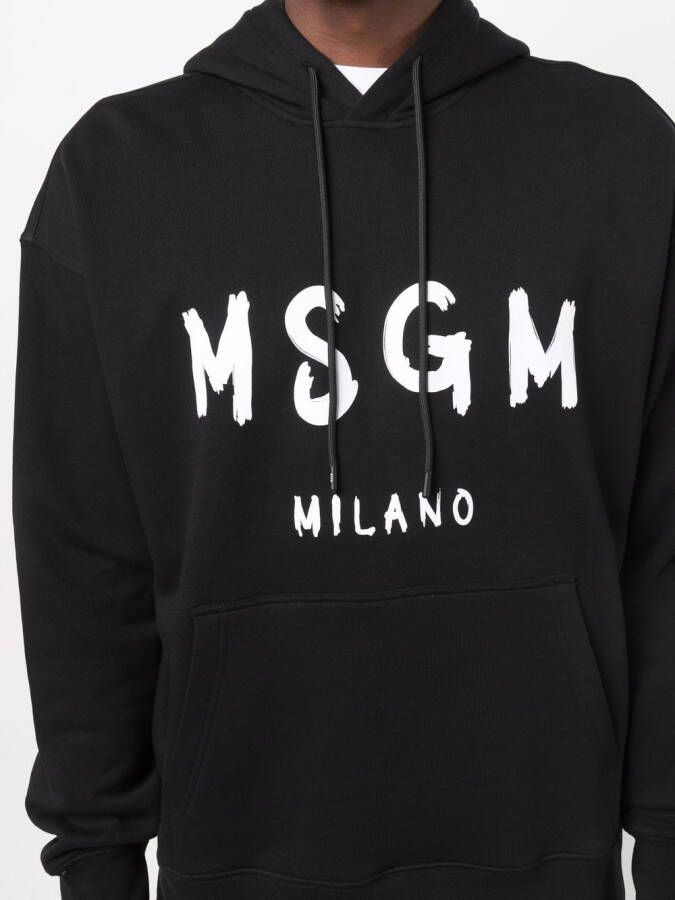 MSGM Hoodie met logoprint Zwart