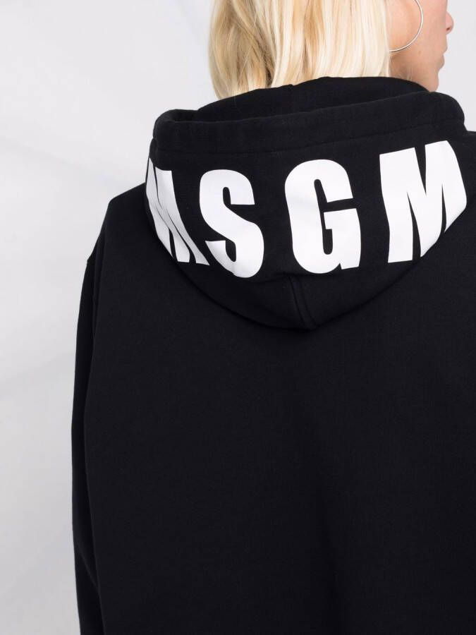 MSGM Hoodie met logoprint Zwart