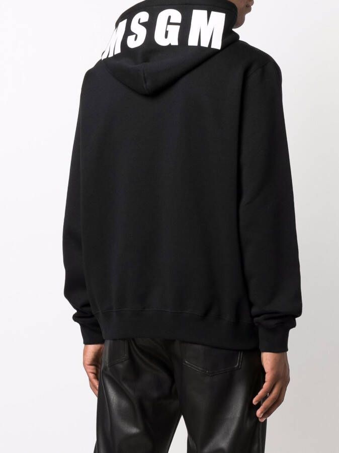 MSGM Hoodie met logoprint Zwart