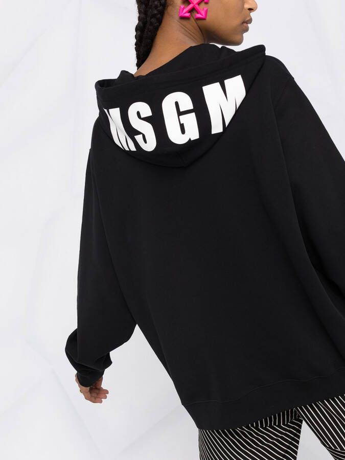MSGM Hoodie met logoprint Zwart