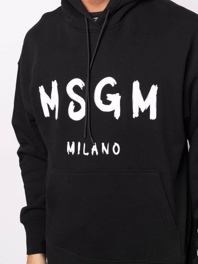 MSGM Hoodie met logoprint Zwart
