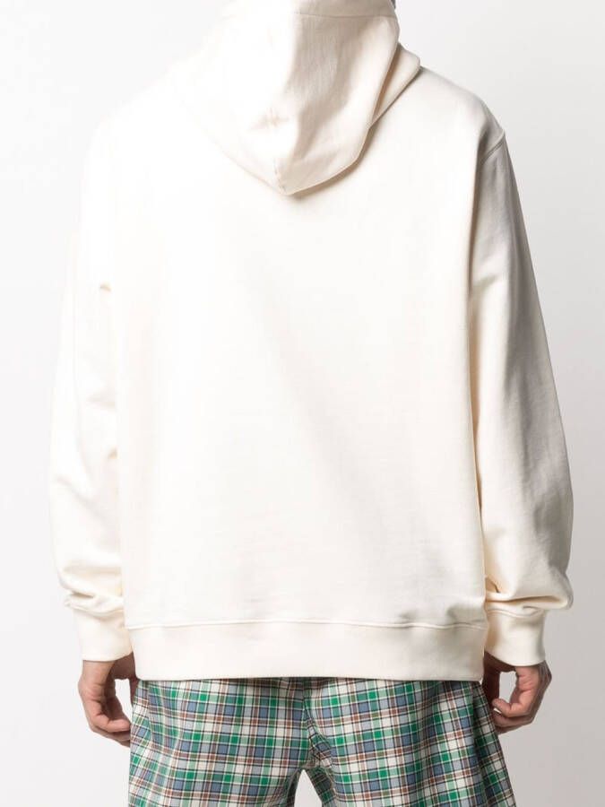 MSGM Hoodie met print Beige