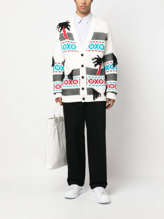 MSGM Intarsia vest Wit