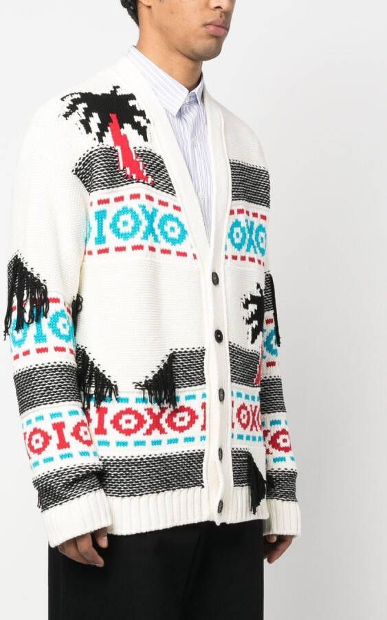 MSGM Intarsia vest Wit