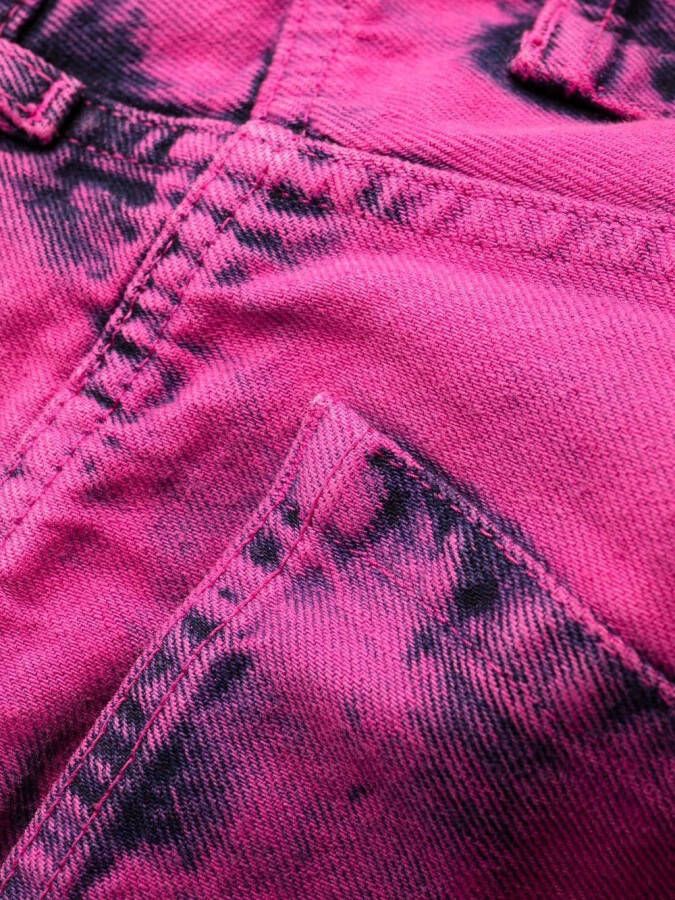 MSGM Jeans met acid wassing Roze