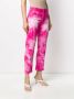 MSGM Jeans met tie-dye print Roze - Thumbnail 3