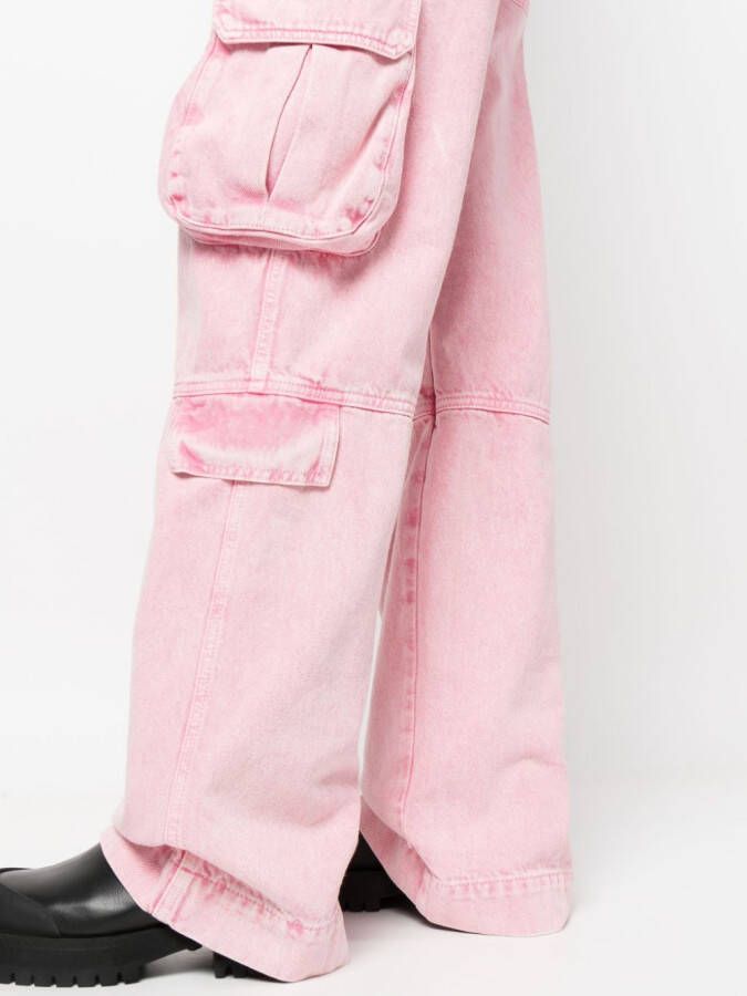 MSGM Jeans met wijde pijpen Roze