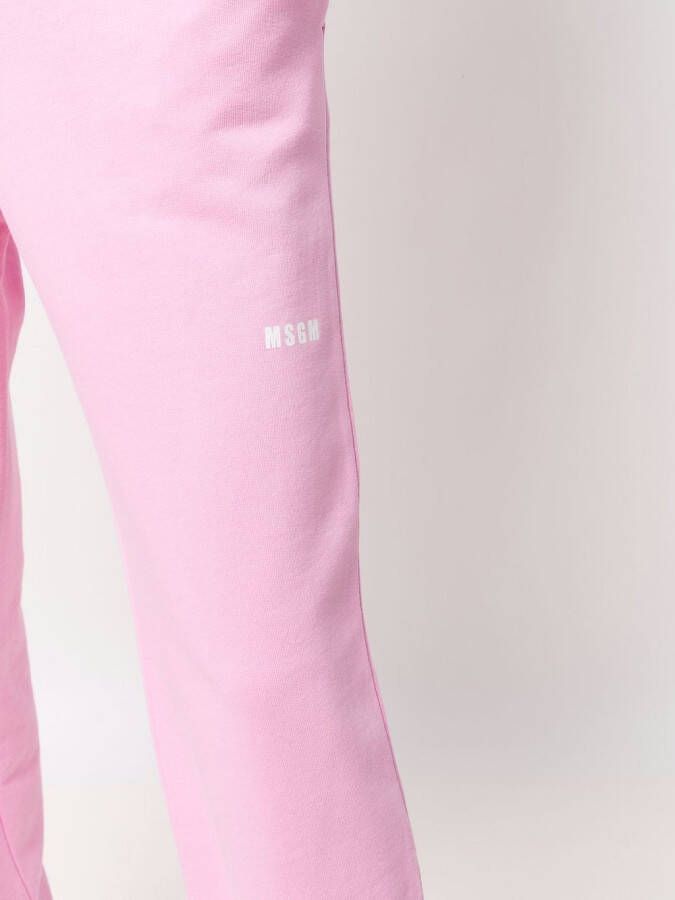 MSGM Trainingsbroek met logoprint Roze