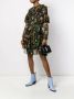 MSGM Jurk met bloemenprint Zwart - Thumbnail 2