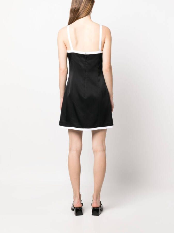 MSGM Jurk met contrasterende afwerking Zwart