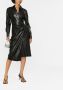 MSGM Jurk van imitatieleer Zwart - Thumbnail 2