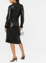 MSGM Jurk van imitatieleer Zwart - Thumbnail 4