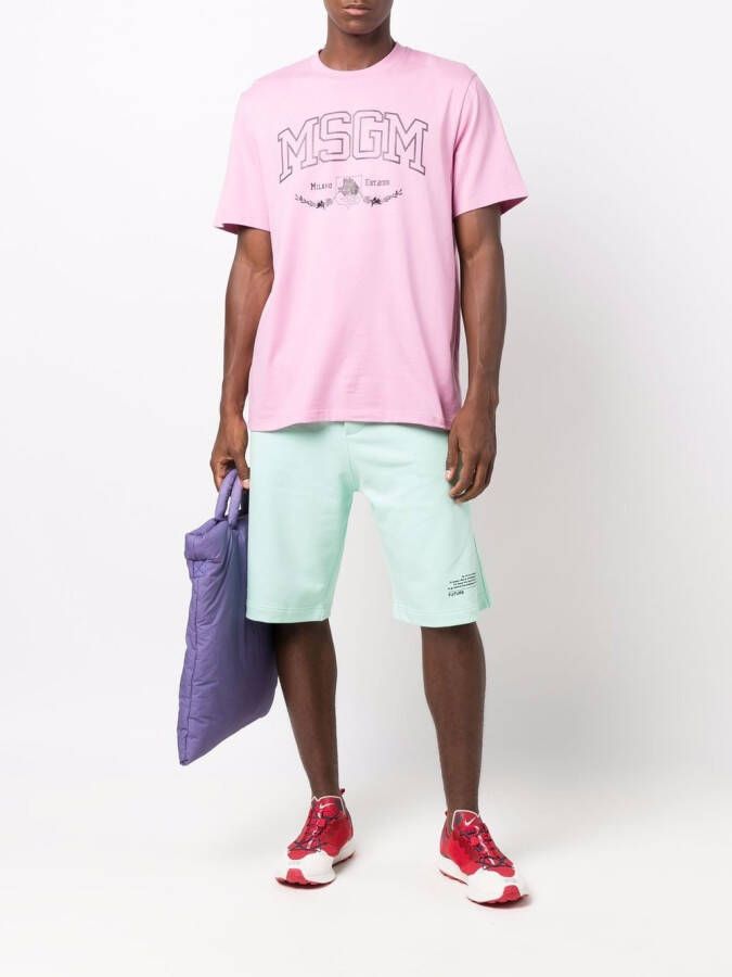 MSGM Katoenen trainingsshorts Groen