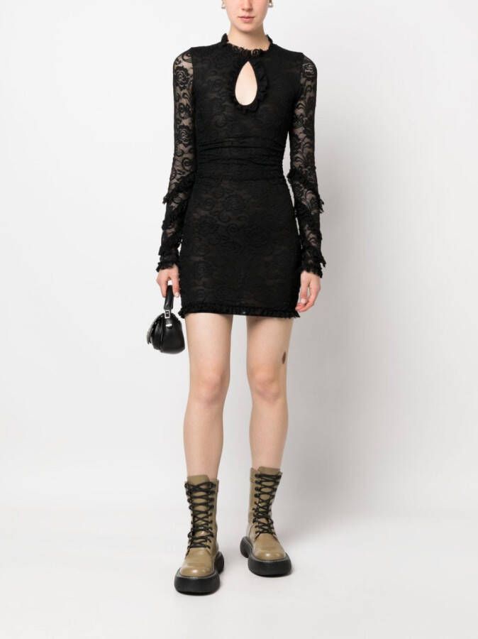 MSGM Mini-jurk met kant Zwart